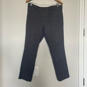 Banana Republic Jackson Fit Blue Pinstripe Cropped Pants Sz 12 EUC